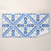 Traditional Portugal Lisbon azulejo ceramic tiles. Badhanddoek (Badhanddoek)