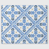 Traditional Portugal Lisbon azulejo ceramic tiles. Cadeaupapier (Vlak)