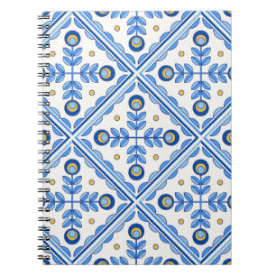 Traditional Portugal Lisbon azulejo ceramic tiles. Notitieboek