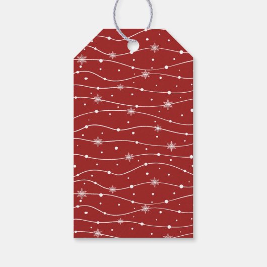 Traditional Red -  cadeau Labels Cadeaulabel (Achterkant)