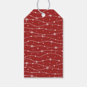 Traditional Red - Sneeuwvlok cadeau Labels Cadeaulabel (Achterkant)