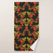 Traditional Russian seamless pattern with berries  Badhanddoek (Badhanddoek)
