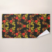 Traditional Russian seamless pattern with berries Badhanddoek (Badhanddoek)