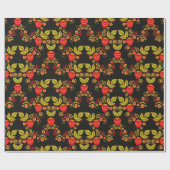 Traditional Russian seamless pattern with berries  Cadeaupapier (Vlak)
