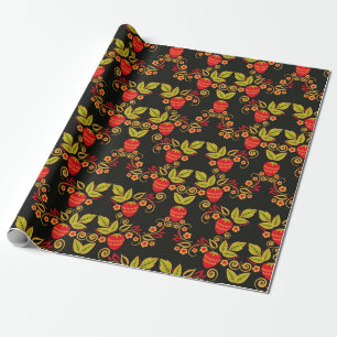 Traditional Russian seamless pattern with berries Cadeaupapier