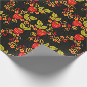 Traditional Russian seamless pattern with berries  Cadeaupapier (Hoek)