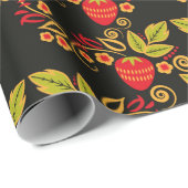 Traditional Russian seamless pattern with berries  Cadeaupapier (Rol Hoek)