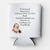 Traditional Santa Claus Business Card Blikjeskoeler (Voorkant)