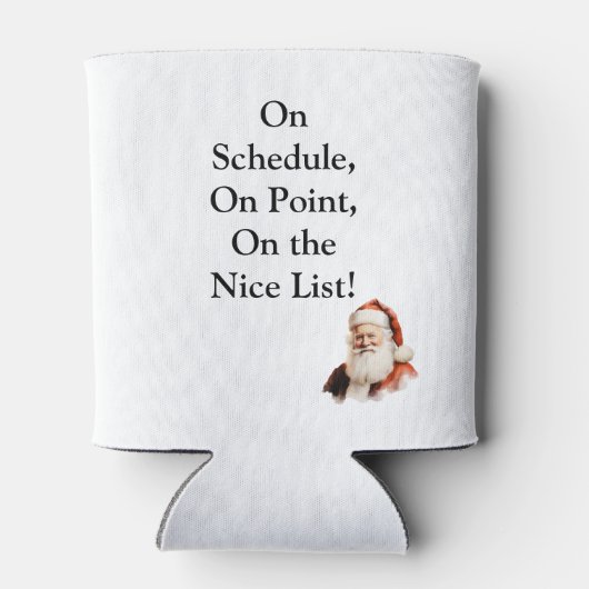 Traditional Santa Claus Business Card Blikjeskoeler (Achterkant)