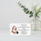 Traditional Santa Claus Business Card Visitekaartje (Staand voorkant)