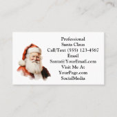 Traditional Santa Claus Business Card Visitekaartje (Voorkant)