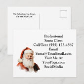 Traditional Santa Claus Business PostCard Briefkaart (Voorkant / Achterkant)