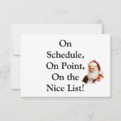 Traditional Santa Claus Business Thank You Card Bedankkaart (Achterkant)