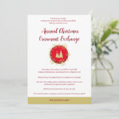 Traditional Snowflakes Christmas Ornament Exchange Kaart (Staand voorkant)