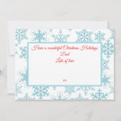 Traditional Snowman Christmas Gift Kaart Holder (Achterkant)