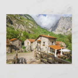Traditional Stone Houses in Bulnes, Asturias Briefkaart