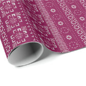 Traditional Tatreez Print Wrapping Paper Cadeaupapier (Rol Hoek)