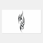 Traditional Tattoo Art Inspired Design Rechthoekige Sticker (Voorkant)