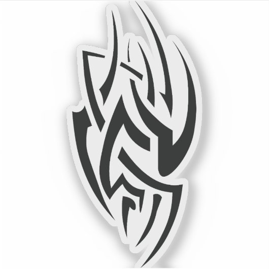 Traditional Tattoo Art Inspired Design Sticker (Voorkant)