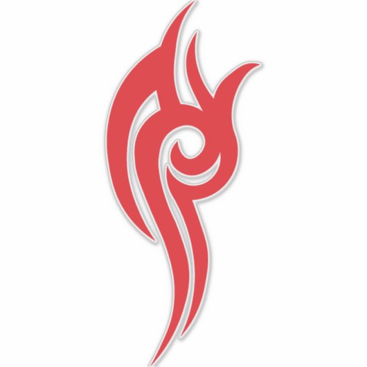 Traditional Tattoo Art Inspired Design Sticker (Voorkant)