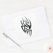 Traditional Tattoo Art Inspired Design Vierkante Sticker (Envelop)