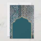 Traditional Turkish Mosaic Ramadan Iftar Dinner Kaart (Achterkant)