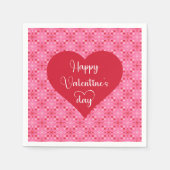Traditional Valentine Hearts Romantic Napkins Servet (Voorkant)