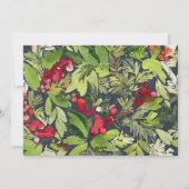 Traditional watercolor floral + Chronismas Feestdagenkaart (Achterkant)