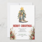 Traditional Western Christmas greeting card Feestdagenkaart (Voorkant)