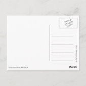 Traditional windmill under the Northern Lights Briefkaart (Achterkant)