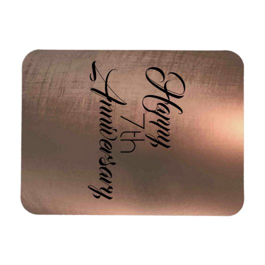 Traditioneel 7-de-Jubileum koper Magneet (Horizontaal)