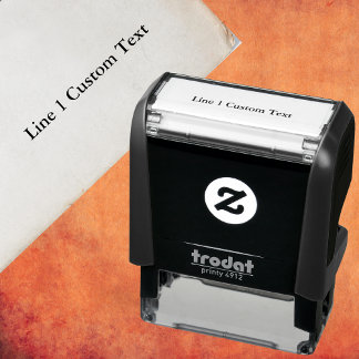 Traditioneel aangepast bedrijf 1 regel serif tekst zelfinktende stempel