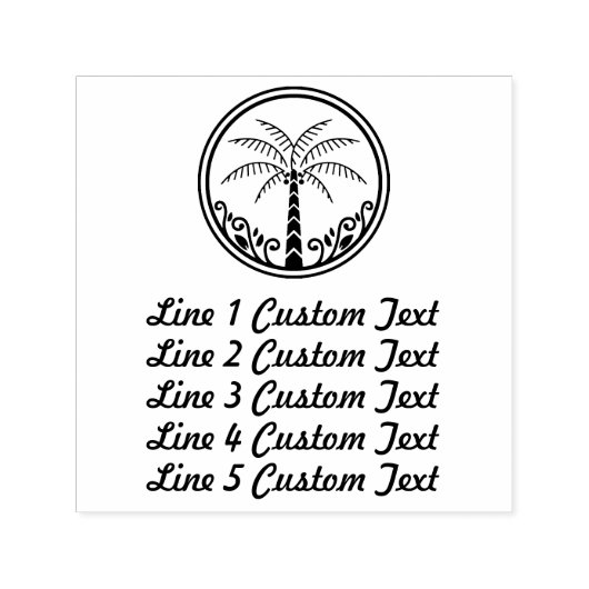 Traditioneel Aangepast Zakelijk 5 Regels Met Logo  Zelfinktende Stempel (Design)