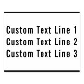 Traditioneel aangepaste bedrijfs 3 regels serif te rubberstempel (Afrduk)