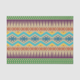 Traditioneel Abstract Aztec Geometric Pattern Brow Tissuepapier