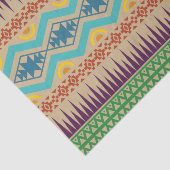 Traditioneel Abstract Aztec Geometric Pattern Brow Tissuepapier (Detail)