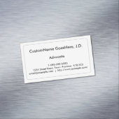 Traditioneel Advocate Magnetisch Visitekaartje (Voorbeeld)