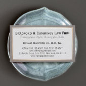 Traditioneel advocatenkantoor visitekaartje