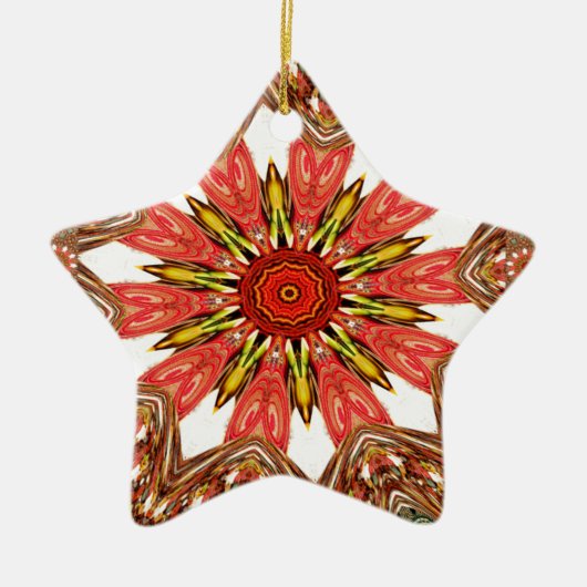 Traditioneel Afrikaans-Aziatische patroon Keramisch Ornament (Voorkant)