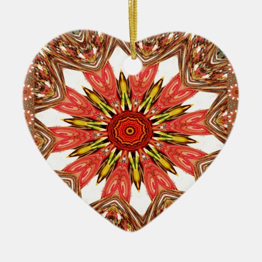 Traditioneel Afrikaans-Aziatische patroon Keramisch Ornament (Voorkant)