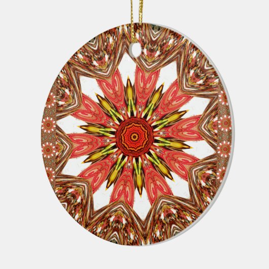 Traditioneel Afrikaans-Aziatische patroon Keramisch Ornament (Links)