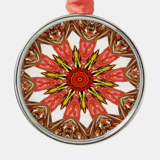 Traditioneel Afrikaans-Aziatische patroon Metalen Ornament (Voorkant)