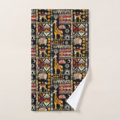 Traditioneel Afrikaans etnisch ornament, tribaal p Bad Handdoek (Handdoek)