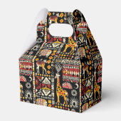 Traditioneel Afrikaans etnisch ornament, tribaal p Bedankdoosjes (Achterkant)