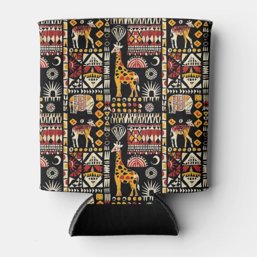 Traditioneel Afrikaans etnisch ornament, tribaal p Blikjeskoeler (Voorkant)