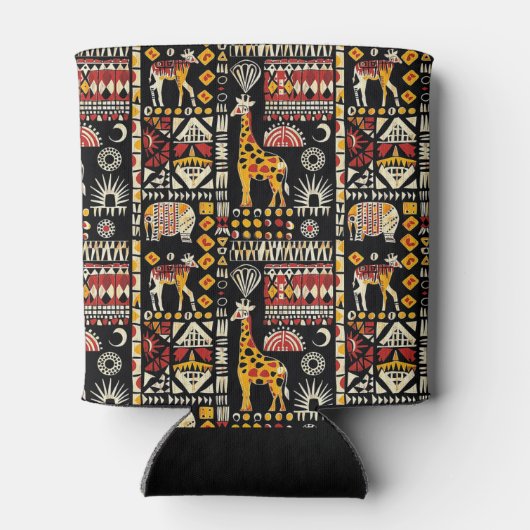 Traditioneel Afrikaans etnisch ornament, tribaal p Blikjeskoeler (Achterkant)