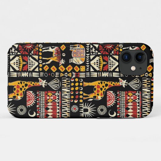 Traditioneel Afrikaans etnisch ornament, tribaal p Case-Mate iPhone Case (Achterkant (horizontaal))