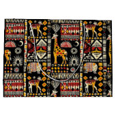 Traditioneel Afrikaans etnisch ornament, tribaal p Groot Cadeauzakje (Achterkant)