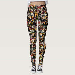 Traditioneel Afrikaans etnisch ornament, tribaal p Leggings