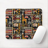 Traditioneel Afrikaans etnisch ornament, tribaal p Muismat (Met muis)